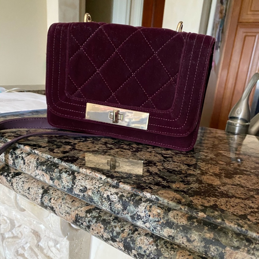 Velvet crossbody bag